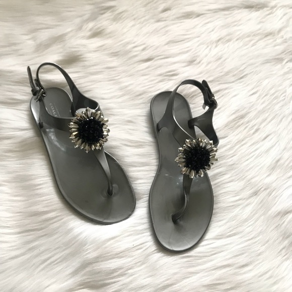 Coach Shoes - Women’s Coach Hilda Beaded Jelly Sandals Size 8